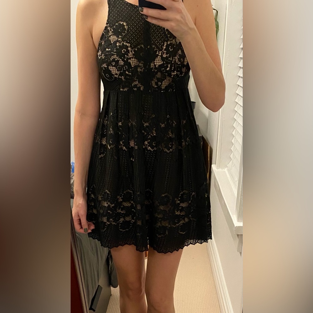 Free People Black Lace Dress - Picture 3 of 5
